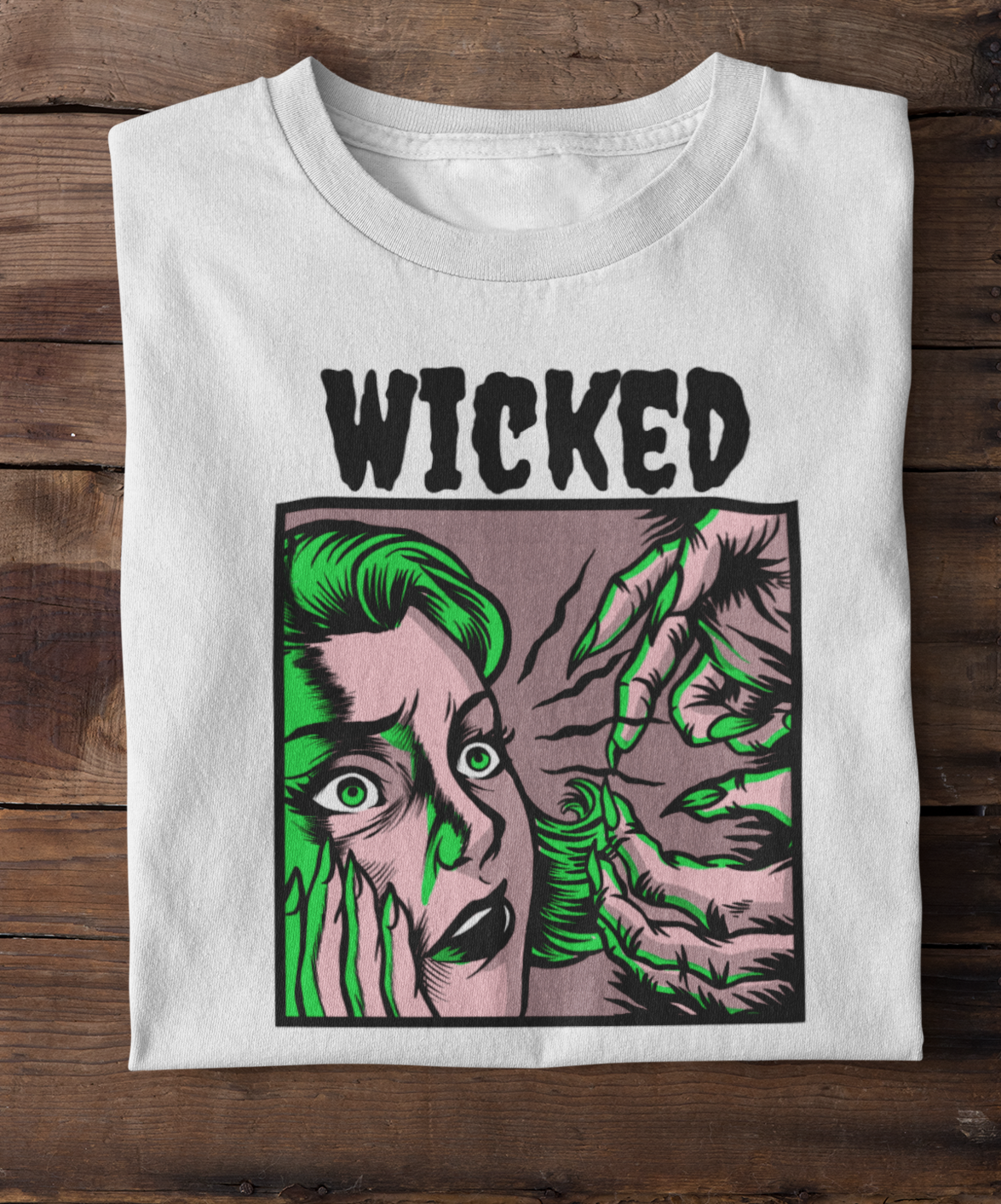 Wicked Monster (w/text) T-Shirt – Egg Thief Creations